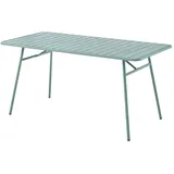 vente-unique Gartentisch 160 x 74,5 x 80 cm Mandelgrün/Grün