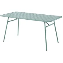 vente-unique Gartentisch 160 x 74,5 x 80 cm Mandelgrün/Grün