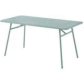 vente-unique Gartentisch 160 x 74,5 x 80 cm Mandelgrün/Grün