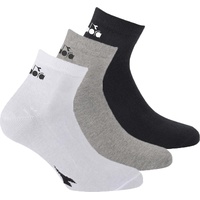 Diadora Unisex Socken - Vorteilspack, Quarter, Logo Mehrfarbig 35-38 Pack