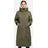 khujo Damen Wintermantel warmer Parka mit weichem Teddyfleece an der Kapuze, Taillenzugband und magnetischer Abdeckleiste Agneta-YM Light Moss Green Gr. XS - XS