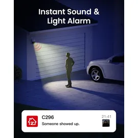 ZOSI 8MP WLAN Überwachungskamera Schwarz