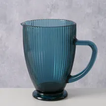 Boltze Krug Rigano aus Glas, 1000ml, Blau
