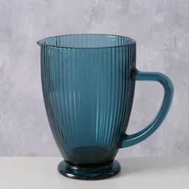Boltze Krug Rigano aus Glas, 1000ml, Blau