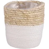 Mica decorations Korb Rachel rund Ø 14 cm x 14 cm weiß