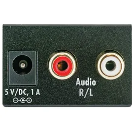 Schwaiger Audio-Adapter Analog zu Digital Audio Konverter - Schwarz
