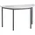 Sodematub Halbrundtisch 120 x 60 x 74 cm Grau