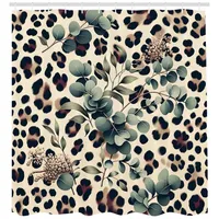 ABAKUHAUS Duschvorhang 175 x 200 cm grün