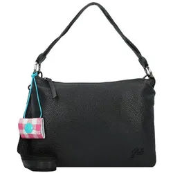 Gabs Schultertasche Leder 28 cm black