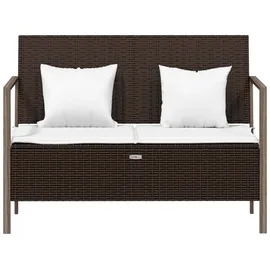vidaXL Gartenbank 2-Sitzer 59 x 83 x 0 cm Braun