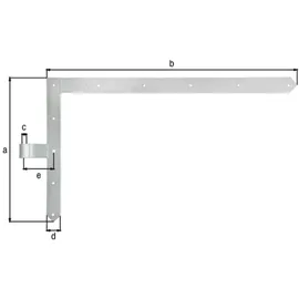 GAH Alberts Torwinkelband 600x1000x60x120mm STA TZN li.ob 8mm