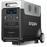 AFERIY 3840Wh Tragbare Powerstation, 3600W Solargenerator LiFePO4 mit USV, 3x230V AC Ausgang 3600W (7200W Peak), Stormerzeuger 2200W Schnelles Stromspeicher Aufladen für Reise, Outdoor Camping