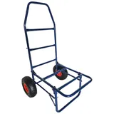 Relaxdays Transportwagen 80 kg Blau/Rot/Schwarz