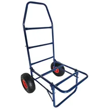 Relaxdays Transportwagen 80 kg Blau/Rot/Schwarz