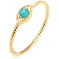 Elli Ring Damen Evil Eye Howlith Talisman in 925 Sterling Silber