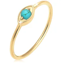 Elli Ring Damen Evil Eye Howlith Talisman in 925 Sterling Silber