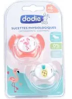 dodie® Sucette +6 mois 'Duo Jungle' avec anneau Sucette(S) 2 pc(s)