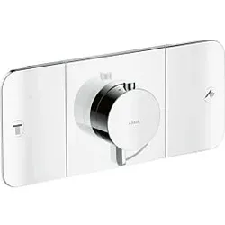 hansgrohe Axor One Fertigmontageset 45712800 Unterputz-Thermostatmodul, 2 Verbraucher, Edelstahl-Optik