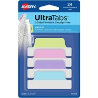 Avery Zweckform UltraTabs Schmal Haftmarker farbsortiert 24 Blatt