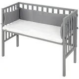 roba Beistellbett safe asleep 2 in 1 taupe inkl. Komplettset