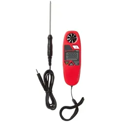 Beha-Amprobe TMA5 Mini Fügelrad Anemometer, Taschen/handgehalten, Rot, km/h,m/s,