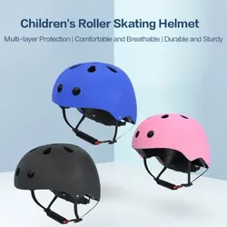 J.Zao 7-teiliges Helm-Schutzausrüstungsset Blau Rollschuhlaufen Schutzausrüstung Kinder Skates