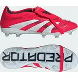 Adidas Damen/Herren Fußball Nockenschuhe - ADIDAS Predator PRO Fold-Over Tongue FG Fußballschuh Lucid Red / Cloud White / Core Black - 40