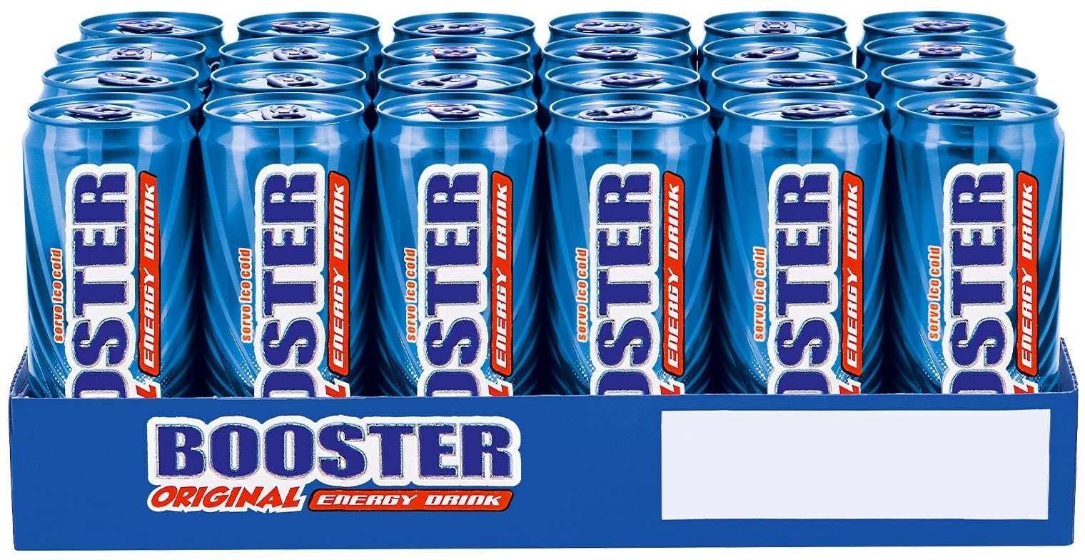 Booster Energy Drink Original 0,33 Liter Dose, 24er Pack