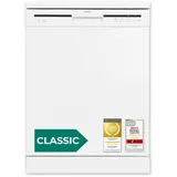 GGV Exquisit Exquisit CLASSIC Geschirrspüler 60 cm, 11 Liter, Freistehend 12 Maßgedecke, 3 Spülprogramme, ECO, GSP56012-030E weiss