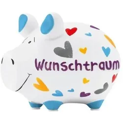 Spardose  KCG Kleinschwein Sparbüchse Sparschwein Urlaubskasse Wunschtraum