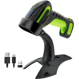 Tera Pro 8100 3-in-1 Kabellos QR 2D 1D Bluetooth Kabellos & Kabelgebunden Barcode Scanner Grün