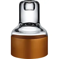 Contour Klassischer Kerzenhalter durchsichtig mit Kupfersockel