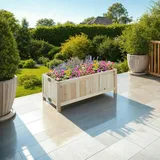 Tectake tectake® Hochbeet, klappbar, natürliches Tannenholz, 70 x 30 x 25 cm, Belastbarkeit 50 kg