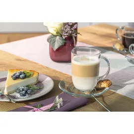 LEONARDO Latte Macchiato Tasse 0,38 l Weiß 6 St.