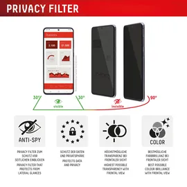 Displex Privacy Panzerglas für Apple iPhone 17 Pro