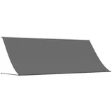 vidaXL Markise Einziehbar 400 x 150 cm grau