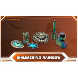 Pioneer Sci-Fi Dice - Shimmering Rainbow