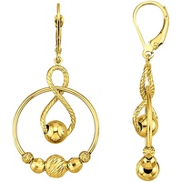 Firetti Paar Ohrhänger »Schmuck Geschenk Gold 375 Ohrschmuck Ohrringe Infinity/Unendlichkeit«,