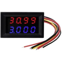 TRU Components TC-AMVL4D-RED/BLUE Digitales Einbaumessgerät