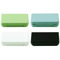 Koomuao 4 Stück Tragbare Mini Pillendose,Tablettenbox 1 Tage, Tägliche Pillendose 3 Fächer, für Unterwegs Medizin Tablettendose Medikament Box Pillenbox für Tägliche, Reise Verwenden