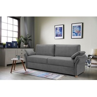exxpo - sofa fashion 3-Sitzer, inkl. Boxspring/Federkern-Polsterung, Bettfunktion und Bettkasten grau