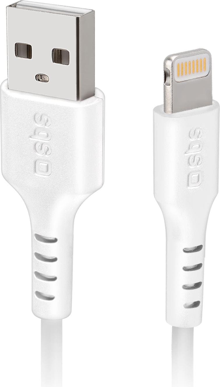 SBS USB-Ladekabel - Lightning, 1 Meter lang (1 m), USB Kabel