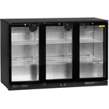 Nordcap Rückbuffet-Unterbauschrank RBS 1355-87-D, 3 Doppelglas-Drehtüren, LED-Beleuchtung, 6 Tragroste, B x T in mm: 390 x 320