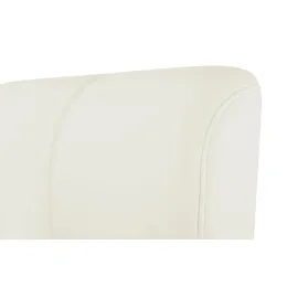 HIMOLLA Fernsehsessel 6001 Leder 81 x 98 x 86 cm Creme mit Kopfteil