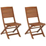 gardenson Bali Klappsessel 47 x 89 x 62 cm natur 2 St.