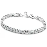 Pandora Armband Timeless Funkelndes aussdrucksstarkes Tennisarmband aus Sterling Silber Zirkonia, 20 cm