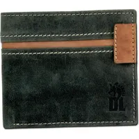 Drachenleder Herren Portemonnaie grau 11x9,5x2cm D2OPT081K - Grau