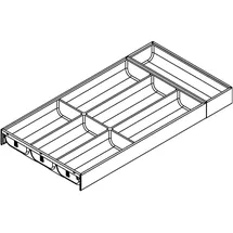 Blum Ambia-Line Besteckeinsatz 574 x 300 x 50 mm Stahl oriongrau