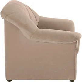 DOMO collection Sessel Elva Kunstleder 99 x 84 x 82 cm Beige mit Federkern