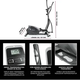 FitEngine Crosstrainer schwarz